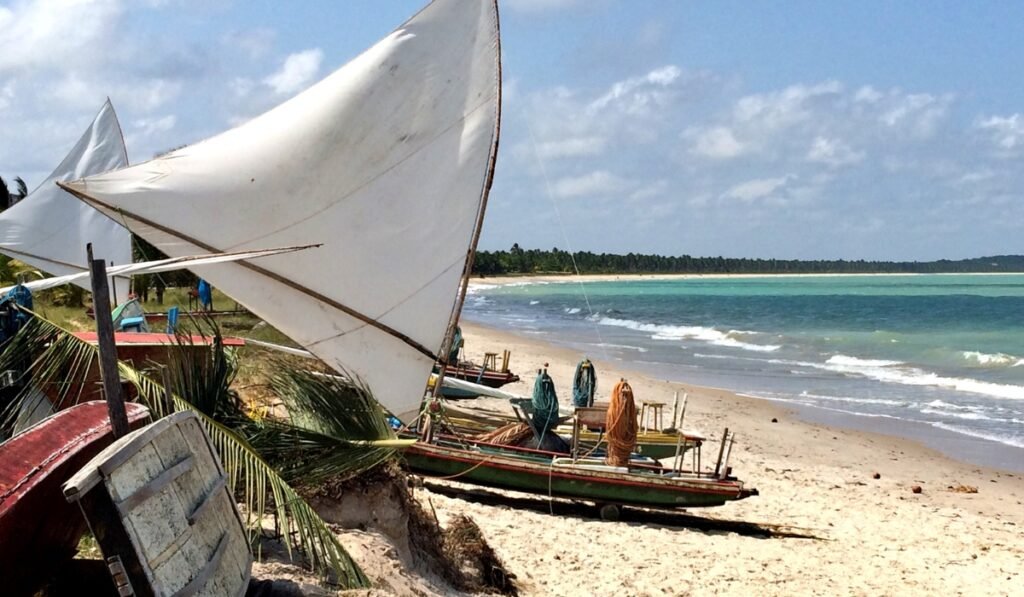 Praia da Barra de Camaragibe em Barra de Santo Antônio